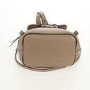 Chloe Fay Backpack Suede Leather 2way Beige Gold Auth BA8868-6