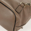 Chloe Fay Backpack Suede Leather 2way Beige Gold Auth BA8868-18
