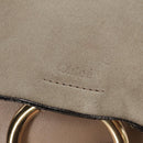 Chloe Fay Backpack Suede Leather 2way Beige Gold Auth BA8868-21