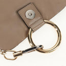 Chloe Fay Backpack Suede Leather 2way Beige Gold Auth BA8868-24