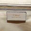 Chloe Fay Backpack Suede Leather 2way Beige Gold Auth BA8868-25