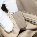 Chloe Fay Backpack Suede Leather 2way Beige Gold Auth BA8868-12