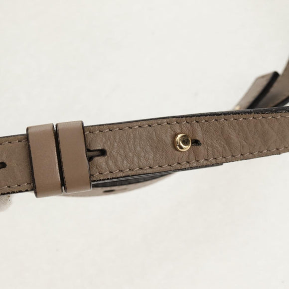 Chloe Fay Backpack Suede Leather 2way Beige Gold Auth BA8868