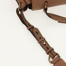 Chloe Elsie Hand Bag Leather 2way Beige Gold Auth BA8869-9