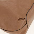 Chloe Elsie Hand Bag Leather 2way Beige Gold Auth BA8869-16