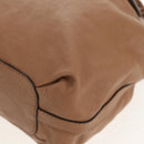 Chloe Elsie Hand Bag Leather 2way Beige Gold Auth BA8869-17