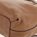 Chloe Elsie Hand Bag Leather 2way Beige Gold Auth BA8869-19