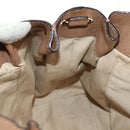 Chloe Elsie Hand Bag Leather 2way Beige Gold Auth BA8869-25