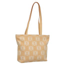 LOEWE Anagram Tote Bag Canvas Beige Auth BA887-1