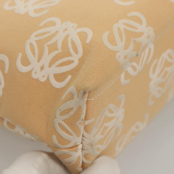 LOEWE Anagram Tote Bag Canvas Beige Auth BA887