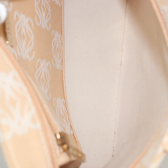 LOEWE Anagram Tote Bag Canvas Beige Auth BA887