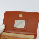 MCM Logogram Vicetos Shoulder Bag PVC Leather Brown Gold Auth BA8870-10