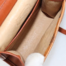 MCM Logogram Vicetos Shoulder Bag PVC Leather Brown Gold Auth BA8870-11