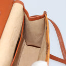 MCM Logogram Vicetos Shoulder Bag PVC Leather Brown Gold Auth BA8870-18