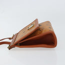 MCM Logogram Vicetos Shoulder Bag PVC Leather Brown Gold Auth BA8870-4