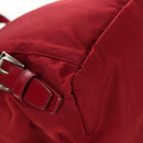 PRADA Backpack Nylon Red Silver Auth BA8871-17