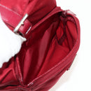 PRADA Backpack Nylon Red Silver Auth BA8871-20