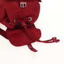 PRADA Backpack Nylon Red Silver Auth BA8871-10