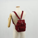 PRADA Backpack Nylon Red Silver Auth BA8871-26