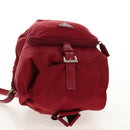 PRADA Backpack Nylon Red Silver Auth BA8871-6