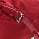 PRADA Backpack Nylon Red Silver Auth BA8871-8
