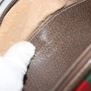 GUCCI GG Supreme Web Sherry Line Bag PVC Beige Gold 904 02 047 Auth BA8872-12