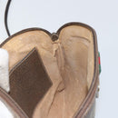 GUCCI GG Supreme Web Sherry Line Bag PVC Beige Gold 904 02 047 Auth BA8872-19