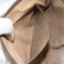 GUCCI GG Supreme Web Sherry Line Bag PVC Beige Gold 904 02 047 Auth BA8872-11