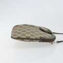 GUCCI GG Supreme Web Sherry Line Bag PVC Beige Gold 904 02 047 Auth BA8872-3