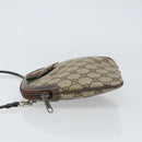 GUCCI GG Supreme Web Sherry Line Bag PVC Beige Gold 904 02 047 Auth BA8872-4