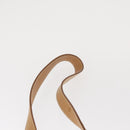 Salvatore Ferragamo Gancini Shoulder Bag Leather Beige Silver Auth BA8874-8