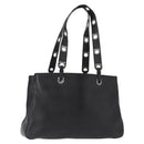Salvatore Ferragamo Gancini Tote Bag Leather Black Auth BA8875-1
