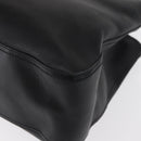 Salvatore Ferragamo Gancini Tote Bag Leather Black Auth BA8875-11