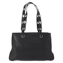 Salvatore Ferragamo Gancini Tote Bag Leather Black Auth BA8875-3