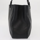 Salvatore Ferragamo Gancini Tote Bag Leather Black Auth BA8875-4