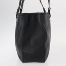 Salvatore Ferragamo Gancini Tote Bag Leather Black Auth BA8875-5