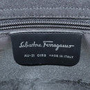 Salvatore Ferragamo Shoulder Bag Nylon Black Auth BA8876-12