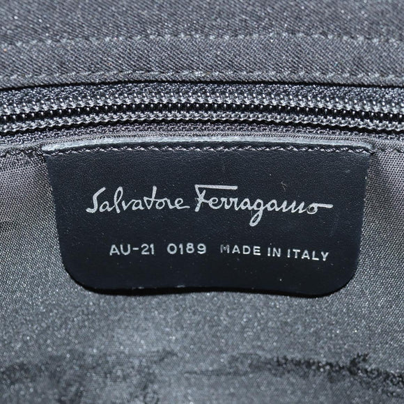 Salvatore Ferragamo Shoulder Bag Nylon Black Auth BA8876