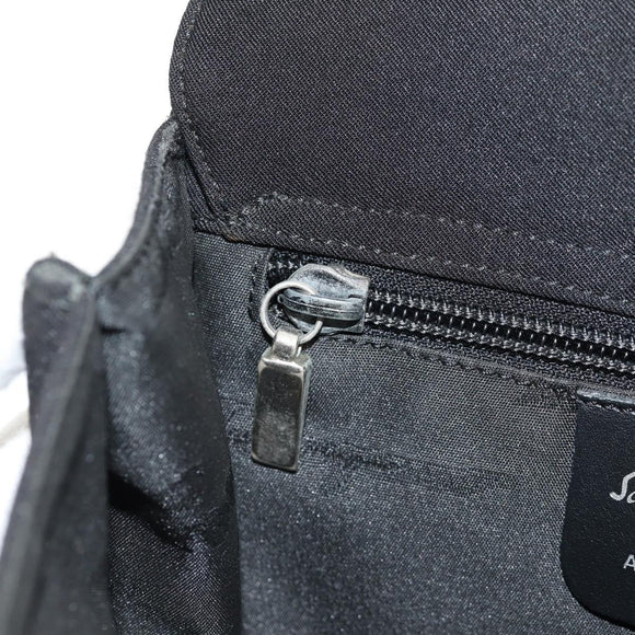 Salvatore Ferragamo Shoulder Bag Nylon Black Auth BA8876