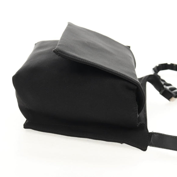 Salvatore Ferragamo Shoulder Bag Nylon Black Auth BA8876