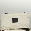 CHANEL Sports Shoulder Bag Nylon White Black CC Auth BA888-17