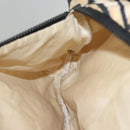 CHANEL Sports Shoulder Bag Nylon White Black CC Auth BA888-23