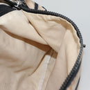 CHANEL Sports Shoulder Bag Nylon White Black CC Auth BA888-25