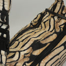 CHANEL Sports Shoulder Bag Nylon White Black CC Auth BA888-6