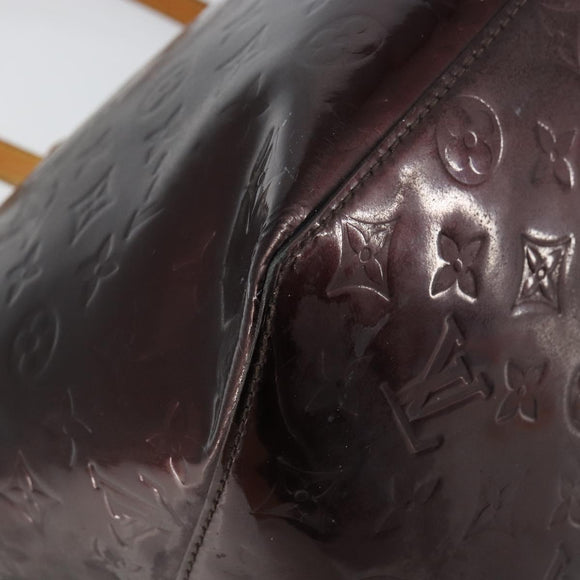 LOUIS VUITTON Monogram Vernis Bellevue GM Tragetasche Amarante M93589 Auth BA8883
