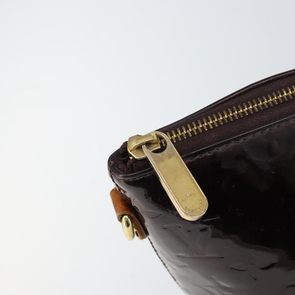 LOUIS VUITTON Monogram Vernis Bellevue GM Tragetasche Amarante M93589 Auth BA8883