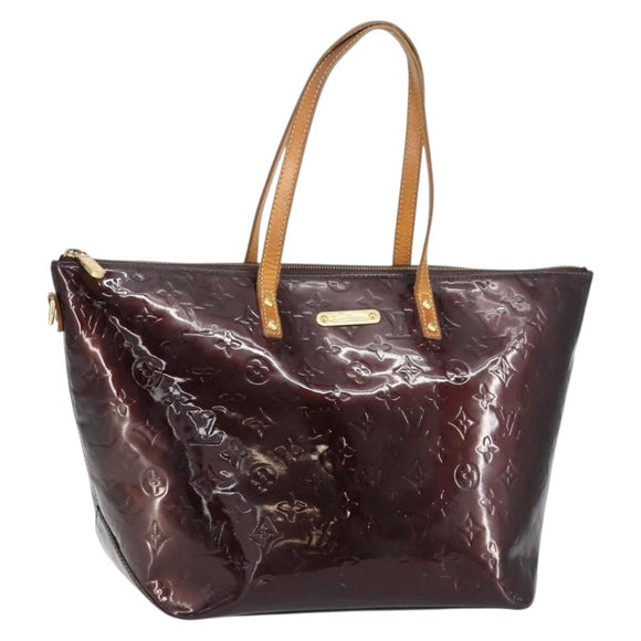 LOUIS VUITTON Monogram Vernis Bellevue GM Tragetasche Amarante M93589 Auth BA8883