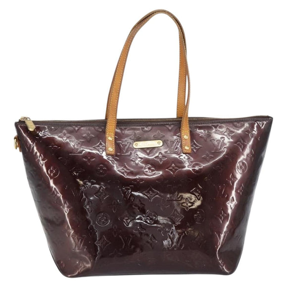 LOUIS VUITTON Monogram Vernis Bellevue GM Tragetasche Amarante M93589 Auth BA8883