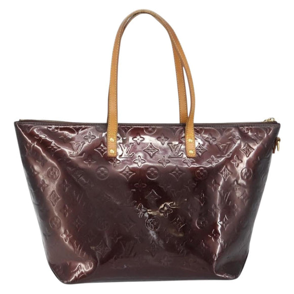 LOUIS VUITTON Monogram Vernis Bellevue GM Tragetasche Amarante M93589 Auth BA8883