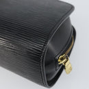 LOUIS VUITTON Epi Dauphine PM Pouch Black M48442 LV Auth BA8885-15